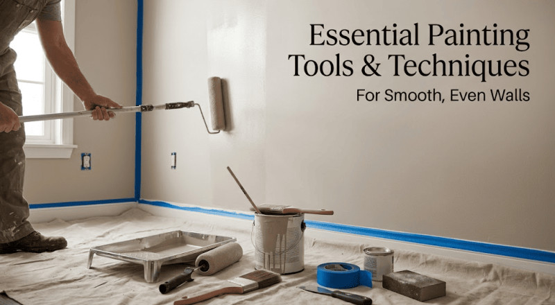 Essential Painting Tools and Techniques for Smooth, Even Walls