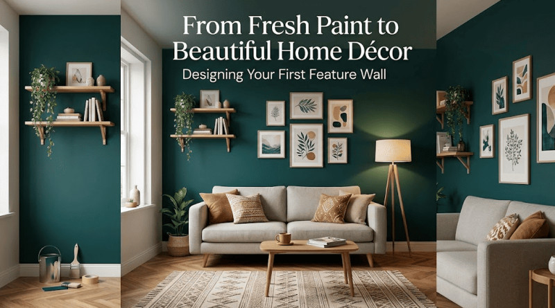 From Fresh Paint to Beautiful Home Décor: Designing Your First Feature Wall